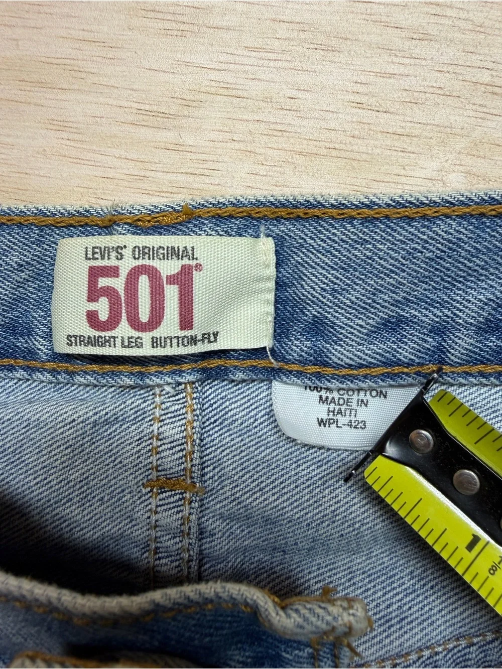 Vintage Levi's 501 Straight Leg Denim Jeans Classic pre-owned Levi’s 501 origina